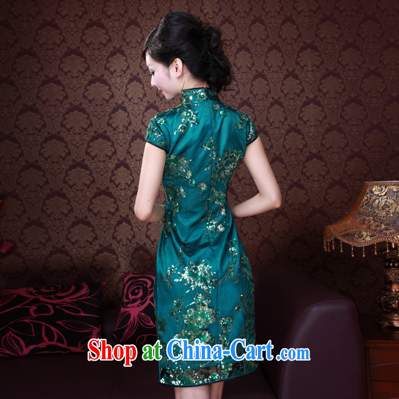 ruyi, 2014 new stylish evening gown Chinese improved, lace dinner dresses 2047 2047 green M sporting, wind, shopping on the Internet