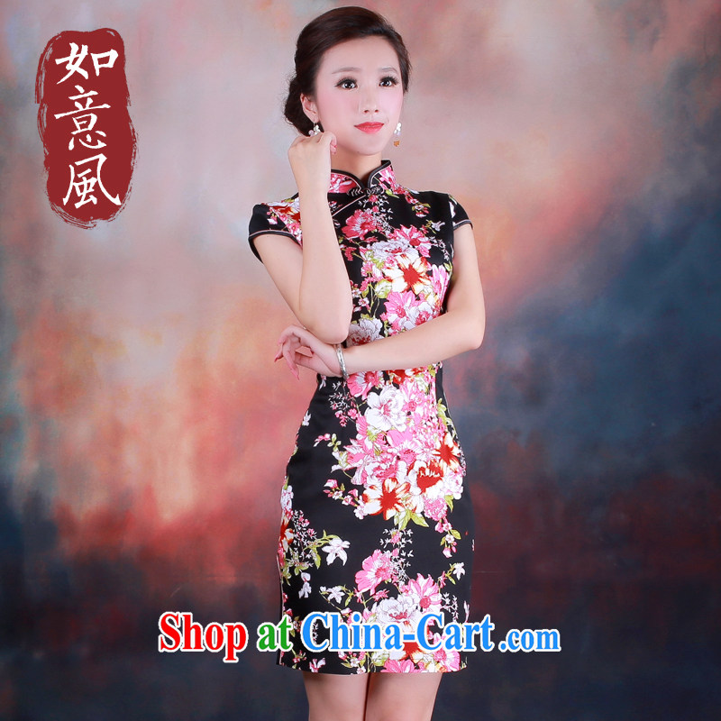 Unwind after the 2015 spring new cheongsam dress fashion Old Shanghai Impression improved the forklift truck outfit 3021 3021 fancy M