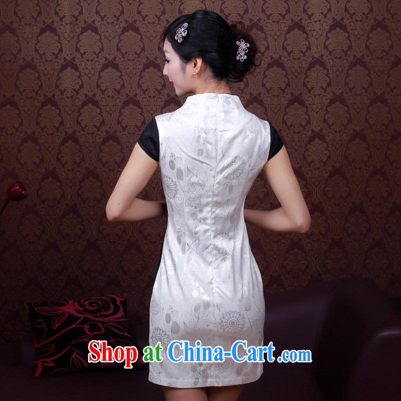 Wind sporting goods are new, spring and summer 2014 dresses stylish and improved short, female daily cheongsam dress 4071 4071 fancy XXL sporting, wind, and shopping on the Internet