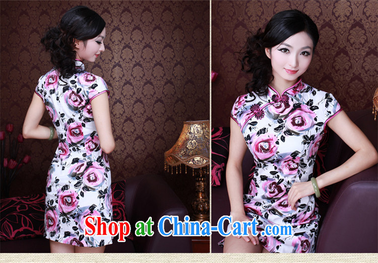 Unwind after the 2014 female summer improved stylish roses stretch cotton short daily classic cheongsam dress 0201 0201 fancy XXL pictures, price, brand platters! Elections are good character, the national distribution, so why buy now enjoy more preferential! Health