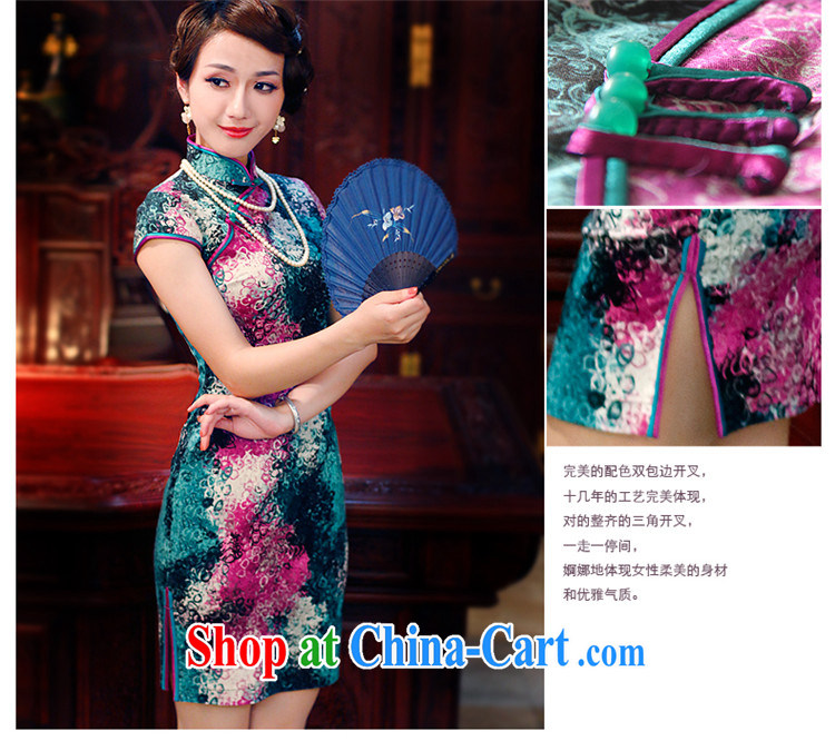 Ruyi style in a new, summer 2015 improved cheongsam dress stylish stamp duty cotton day dresses dresses 3016 3016 fancy XXL pictures, price, brand platters! Elections are good character, the national distribution, so why buy now enjoy more preferential! Health