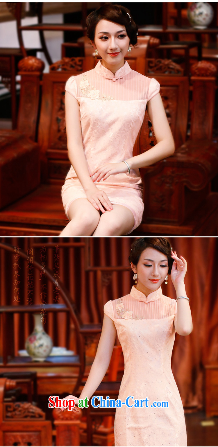 ruyi, 2015 new summer dresses, Retro daily improved stylish dress cheongsam dress 4502 4502 pink XL pictures, price, brand platters! Elections are good character, the national distribution, so why buy now enjoy more preferential! Health