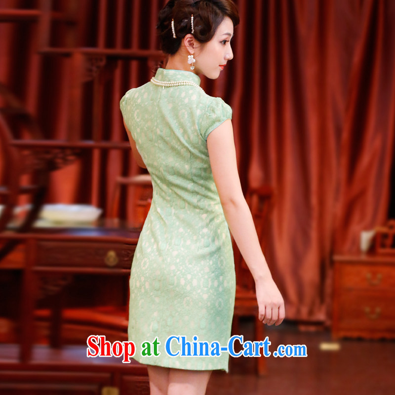 Ruyi style in a new, 2015 summer dresses skirts and stylish everyday retro casual dresses dresses 4503 4503 green XXL sporting, wind, and shopping on the Internet