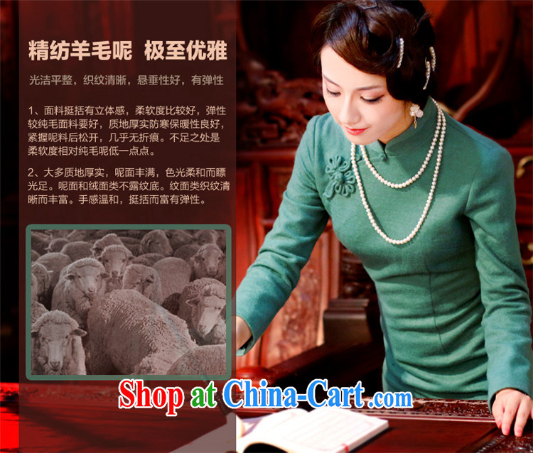 Unwind after the 2014 new autumn and winter long-sleeved Chinese style with improved modern-day cheongsam dress 3088 3088 pure black S pictures, price, brand platters! Elections are good character, the national distribution, so why buy now enjoy more preferential! Health