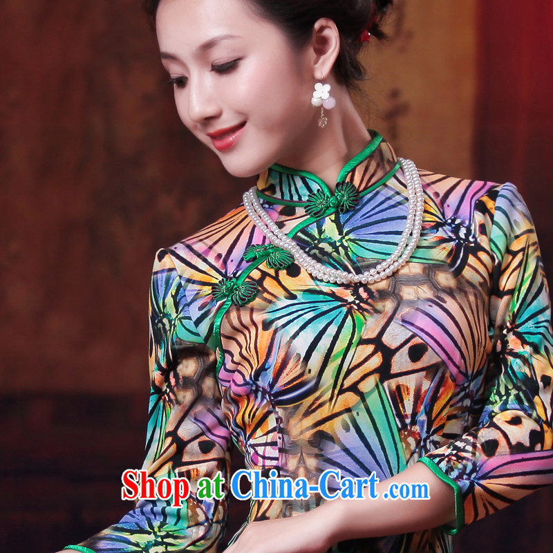 Ruyi style in a new, Autumn 2014 the cheongsam dress in stylish cuff daily retro dresses dresses 4506 4506 fancy XXL sporting, wind, shopping on the Internet