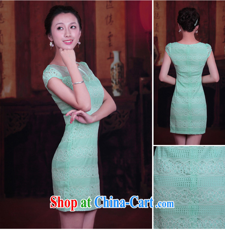 Ruyi style in a new, 2015 summer cheongsam dress stylish short-day antique cheongsam dress 4505 4505 green XXL pictures, price, brand platters! Elections are good character, the national distribution, so why buy now enjoy more preferential! Health