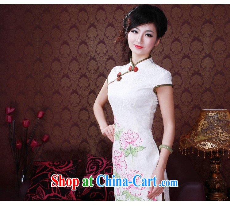 ruyi, 2015 original qipao improved stylish summer new hand-painted antique Chinese qipao dress 2165 2165 white XXL pictures, price, brand platters! Elections are good character, the national distribution, so why buy now enjoy more preferential! Health