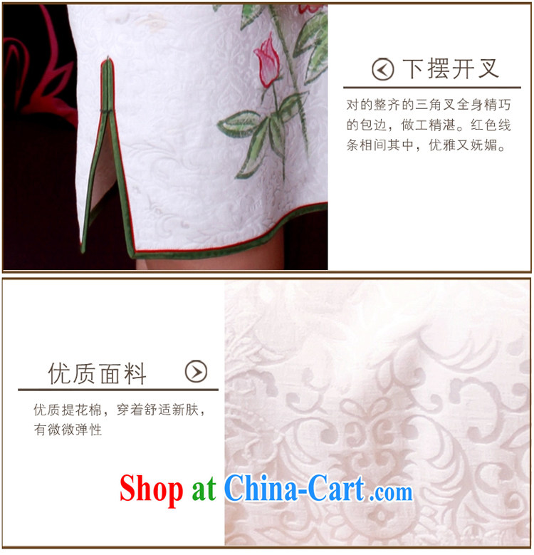 ruyi, 2015 original qipao improved stylish summer new hand-painted antique Chinese qipao dress 2165 2165 white XXL pictures, price, brand platters! Elections are good character, the national distribution, so why buy now enjoy more preferential! Health