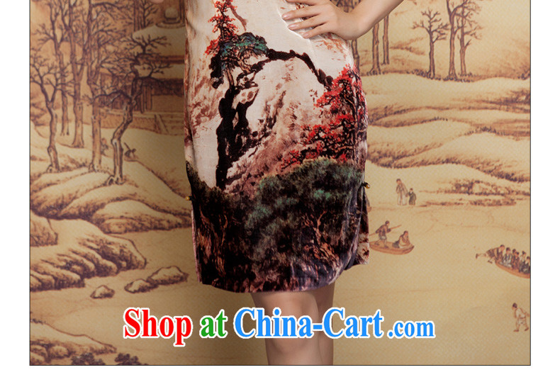 Winter dresses wood is really the 2015 New Water ink painting wool beauty short cheongsam 21,882 09 coffee-colored XXXL pictures, price, brand platters! Elections are good character, the national distribution, so why buy now enjoy more preferential! Health