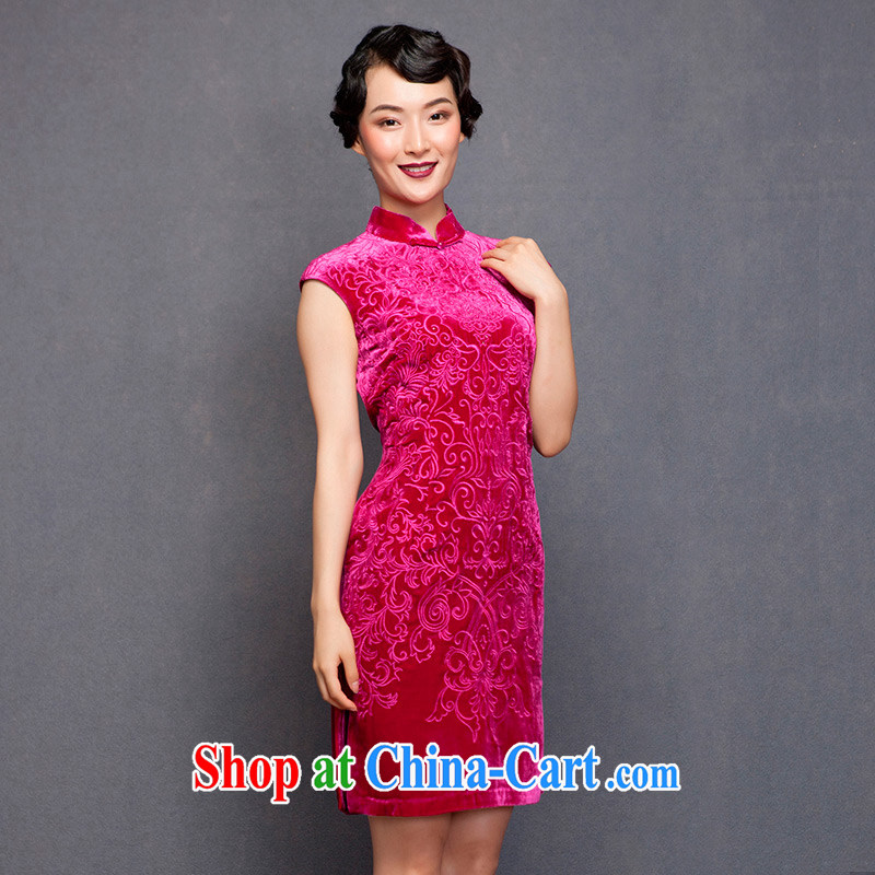 Wood is really the 2015 spring new short winter cheongsam dress 22,262 18 deep toner XXL (A), wood really has, online shopping