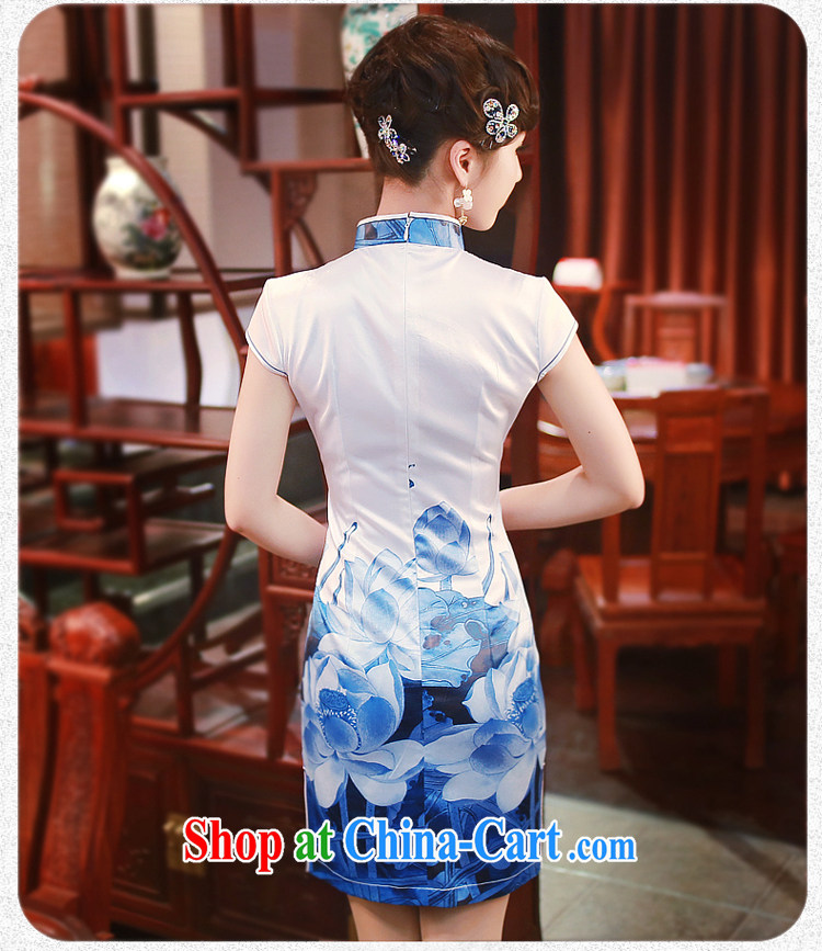 ruyi, 2015 new spring and summer stylish and improved water and ink stamp Leisure Suit short-sleeved dresses 4016 4016 white XL pictures, price, brand platters! Elections are good character, the national distribution, so why buy now enjoy more preferential! Health