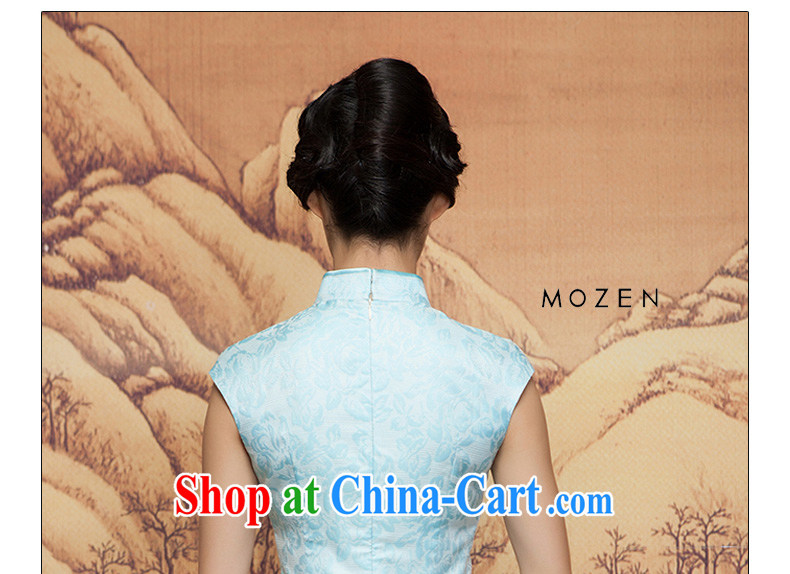 Wood is really the 2015 spring new short winter cheongsam dress 32,392 11 light blue XXL pictures, price, brand platters! Elections are good character, the national distribution, so why buy now enjoy more preferential! Health