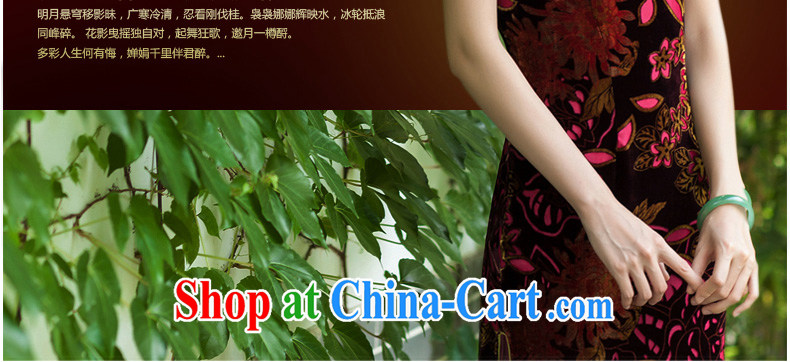 Yin Yue NARS summer 2014 new retro cheongsam dress silk black flower lint-free cloth dress elegantly refined daily short picture color 4 XL pictures, price, brand platters! Elections are good character, the national distribution, so why buy now enjoy more preferential! Health