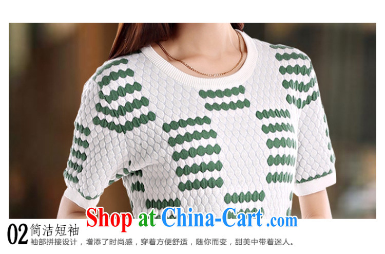Wong Sze-sharks Korean version 2014 summer, cotton knitted fabric has been relaxed and dress clothes W 353 Drift-green-white M pictures, price, brand platters! Elections are good character, the national distribution, so why buy now enjoy more preferential! Health