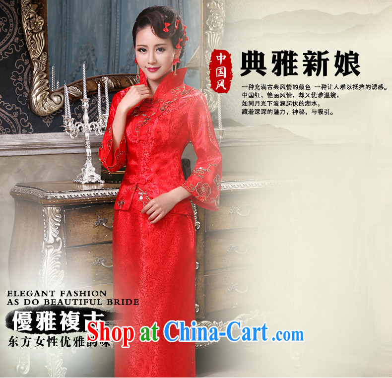 Definition 2015 early marriages served toast red long-sleeved improved Chinese antique dresses ceremonial performances serving female Red XXL pictures, price, brand platters! Elections are good character, the national distribution, so why buy now enjoy more preferential! Health