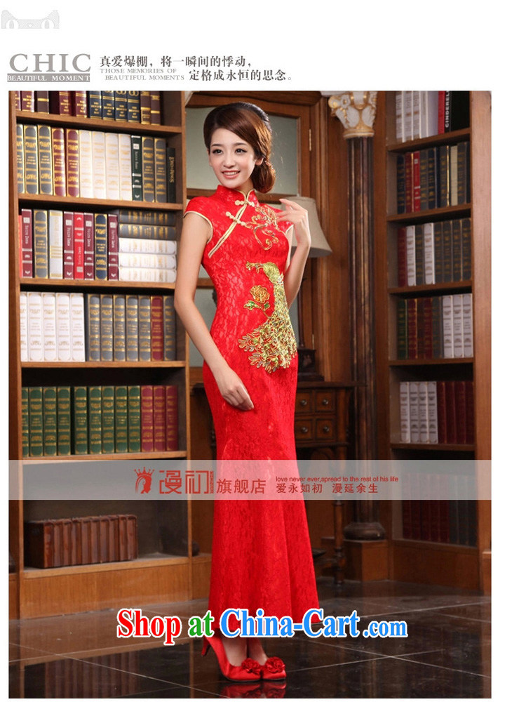 Animated bride early 2015 new bridal dresses bows clothes Stylish retro long red wedding dresses red XXL pictures, price, brand platters! Elections are good character, the national distribution, so why buy now enjoy more preferential! Health