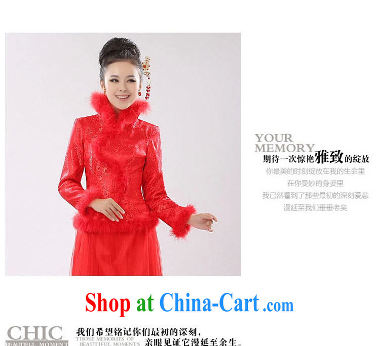 Early definition 2015 new stylish improved winter clothing cheongsam dress bridal dresses serving toast red bridesmaid dress red XXL pictures, price, brand platters! Elections are good character, the national distribution, so why buy now enjoy more preferential! Health