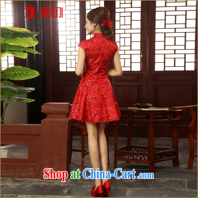 Definition 2015 early New lace, short dresses bridal improved bows red lace beauty red outfit XXL, diffuse, and shopping on the Internet