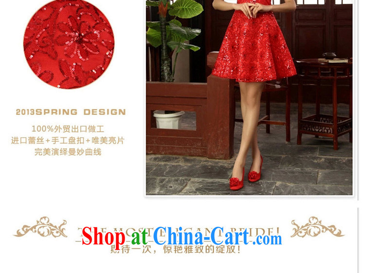 Definition 2015 early New lace, short dresses bridal improved bows red lace beauty red outfit XXL pictures, price, brand platters! Elections are good character, the national distribution, so why buy now enjoy more preferential! Health