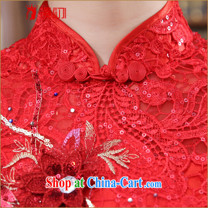 Diffuse early marriages served toast spring 2015 New red retro dresses Package/snow woven dress/evening dress red XXL, diffuse, and shopping on the Internet