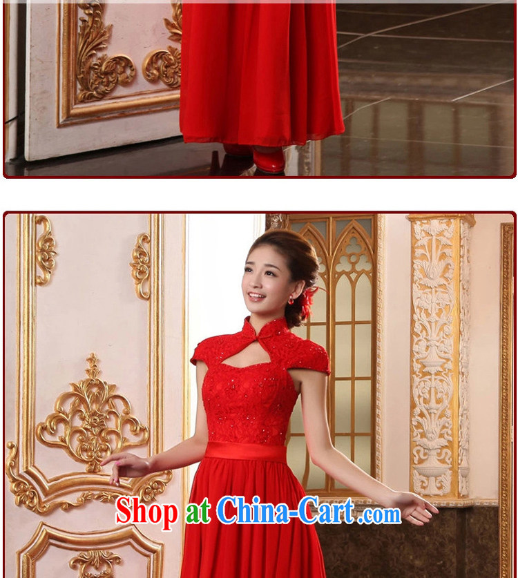 Early definition 2015 new marriage improved stylish dresses red bridal toast clothing dress lace long cheongsam red XXL pictures, price, brand platters! Elections are good character, the national distribution, so why buy now enjoy more preferential! Health