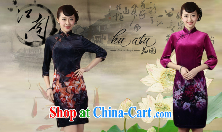 Take the autumn new cheongsam dress Chinese leader, stretch the wool painting stylish classic cuff in improved short cheongsam 6 2 XL pictures, price, brand platters! Elections are good character, the national distribution, so why buy now enjoy more preferential! Health