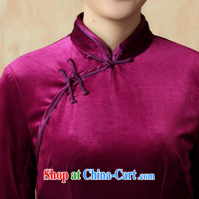 Take the autumn new cheongsam dress Chinese leader, Kim Jong-il Stretch Wool painting stylish classic cuff in improved short cheongsam 6 2 XL, figure, and shopping on the Internet