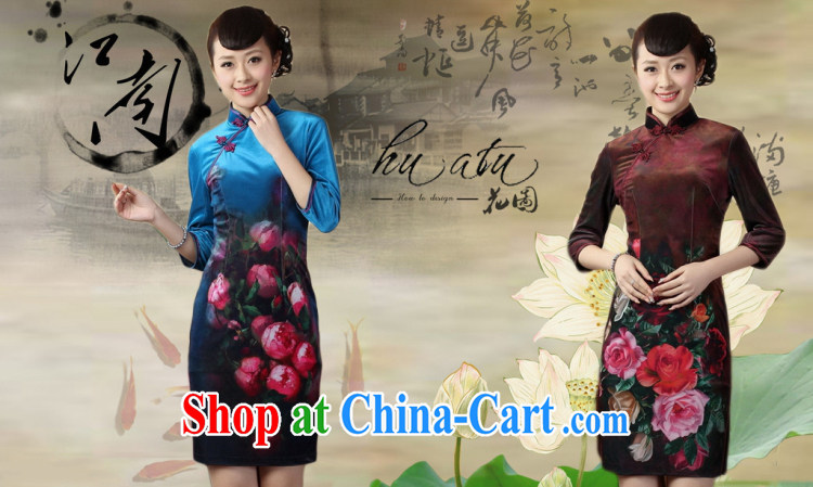 Spend the autumn and the new outfit Tang Women's clothes, collar stretch the wool poster retro classic improved in short sleeves cheongsam 12 XL pictures, price, brand platters! Elections are good character, the national distribution, so why buy now enjoy more preferential! Health