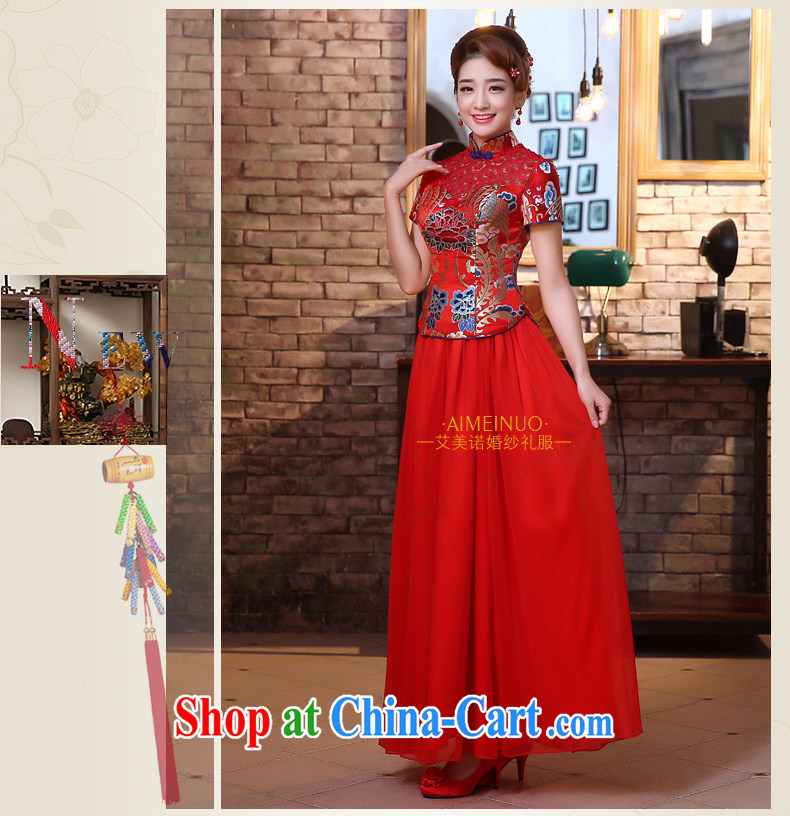 The United States and the dresses 2015 new marriages long red toast serving retro improved Openwork lace stitching Chinese Dress Q 0027 red XXL pictures, price, brand platters! Elections are good character, the national distribution, so why buy now enjoy more preferential! Health