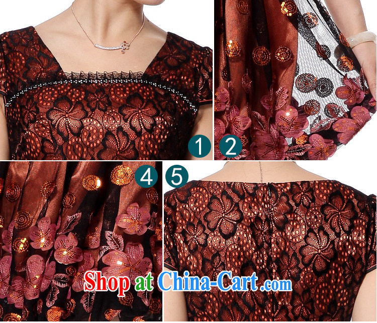 2014 new summer and fall with the root yarn embroidery language three-dimensional decorative cheongsam dress, multi-pack mail 424,411 orange M pictures, price, brand platters! Elections are good character, the national distribution, so why buy now enjoy more preferential! Health