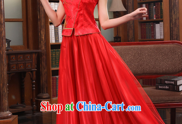 A good service is 2015 new spring and summer red bridal wedding dress Chinese long-sleeved robes bows serving short-sleeved short dress 4 XL pictures, price, brand platters! Elections are good character, the national distribution, so why buy now enjoy more preferential! Health