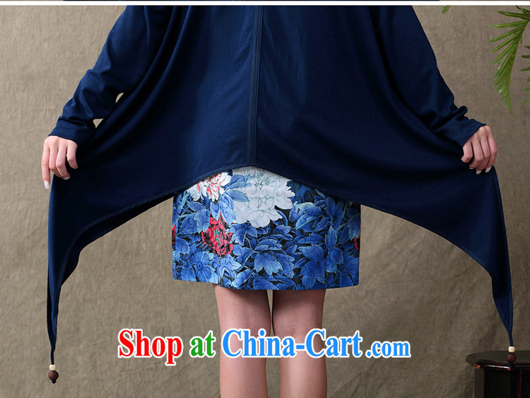 Snow and Ethnic Wind dresses new retro dresses Web yarn stamp long-sleeved dress two-piece female simple sum female ethnic wind 612 blue XXL pictures, price, brand platters! Elections are good character, the national distribution, so why buy now enjoy more preferential! Health