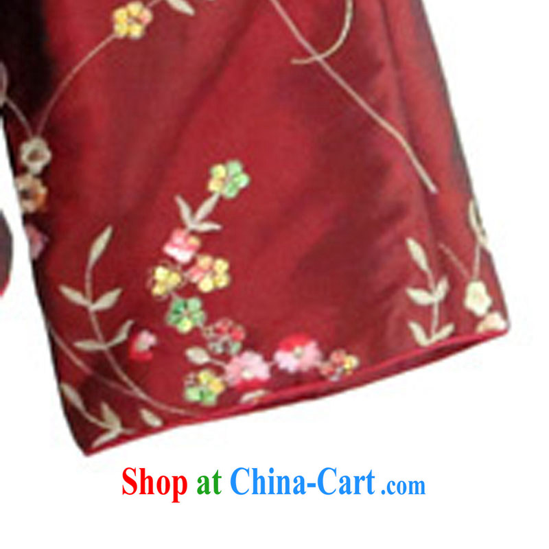 2014 new winter clothing new Chinese cotton suit Chinese wind jacket, warm clothing 040,552 red XXL, Oriental and nobles, and shopping on the Internet
