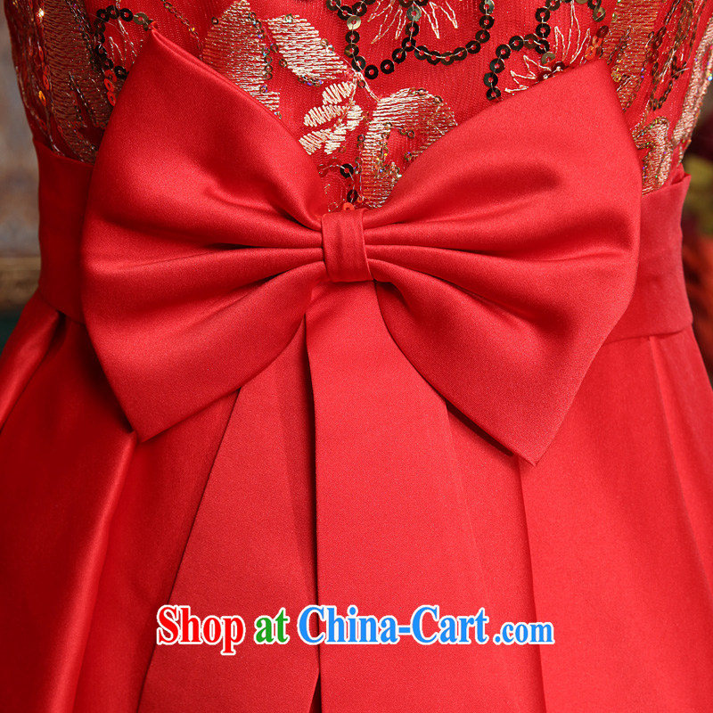 A good service is 2015 new Autumn Chinese brides with their bows red short, pregnant women wedding dresses, dresses, cuff L, good service, and shopping on the Internet