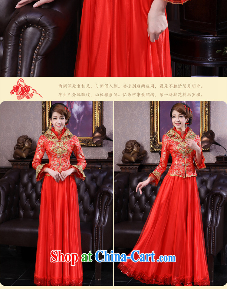A good service is 2015 Spring Summer bridal red wedding dresses larger thick MM cheongsam toast 9 serving the cuff, XL pictures, price, brand platters! Elections are good character, the national distribution, so why buy now enjoy more preferential! Health