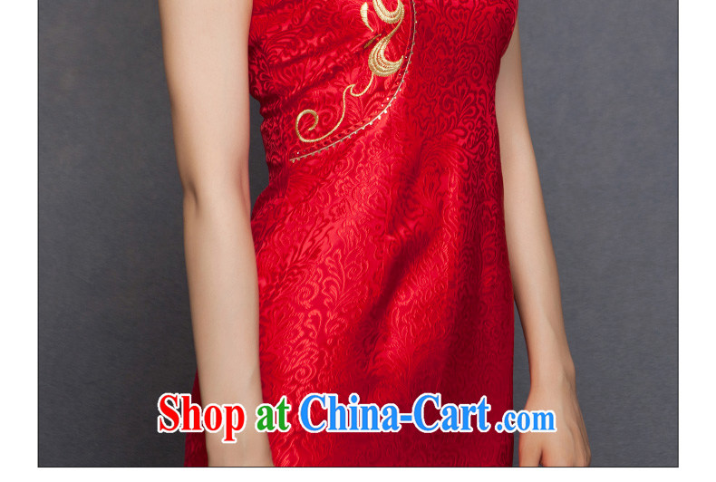 Wood is really the 2015 spring new embroidery Silk Cheongsam dress brides with marriage bows dress 32,488 04 deep red XL pictures, price, brand platters! Elections are good character, the national distribution, so why buy now enjoy more preferential! Health