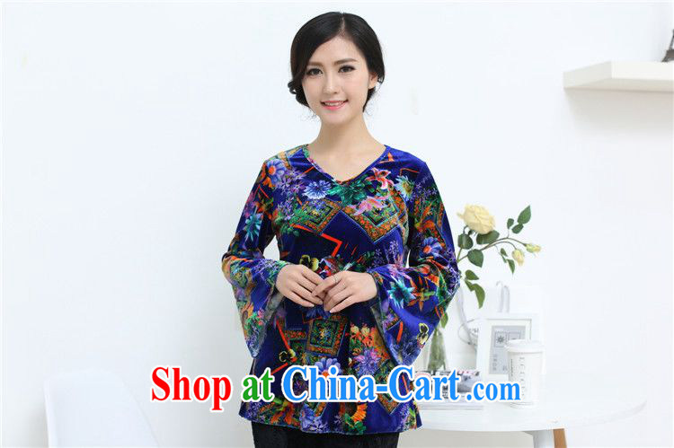 The miller fall 2014 new Chinese T shirt relaxed mom with bat sleeves, wool shirts SYM - 902 blue XXXL pictures, price, brand platters! Elections are good character, the national distribution, so why buy now enjoy more preferential! Health