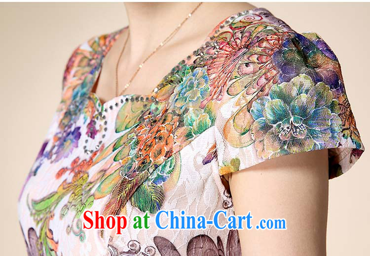 Let Bai colorful 2015 summer fashion cheongsam dress retro improved stamp dresses QP 941 #all the Peony 3 XL sepia pictures, price, brand platters! Elections are good character, the national distribution, so why buy now enjoy more preferential! Health