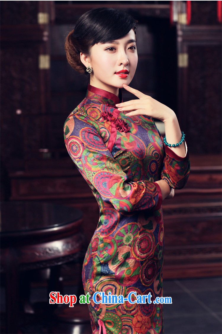 Birds of the land alienation incense darkness 2015 spring new cheongsam dress retro 9 long sleeves, Silk Cheongsam QD 559 figure XXL pictures, price, brand platters! Elections are good character, the national distribution, so why buy now enjoy more preferential! Health