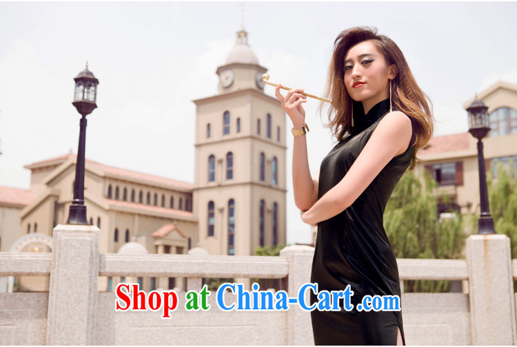 Bird lovers of animated music spring 2015 THE NEW classic style beauty improved long cheongsam QD 576 black XL pictures, price, brand platters! Elections are good character, the national distribution, so why buy now enjoy more preferential! Health