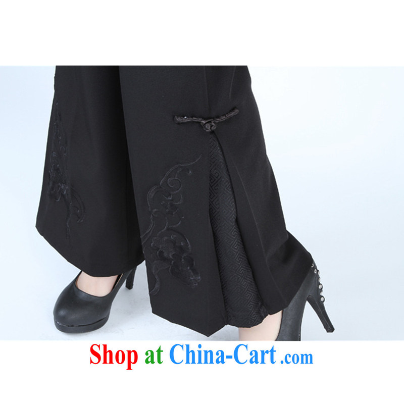 The Balaam poetry boutique pure background hand made embroidered Ethnic Wind pants black 3 XL, Balaam poetry, and, on-line shopping
