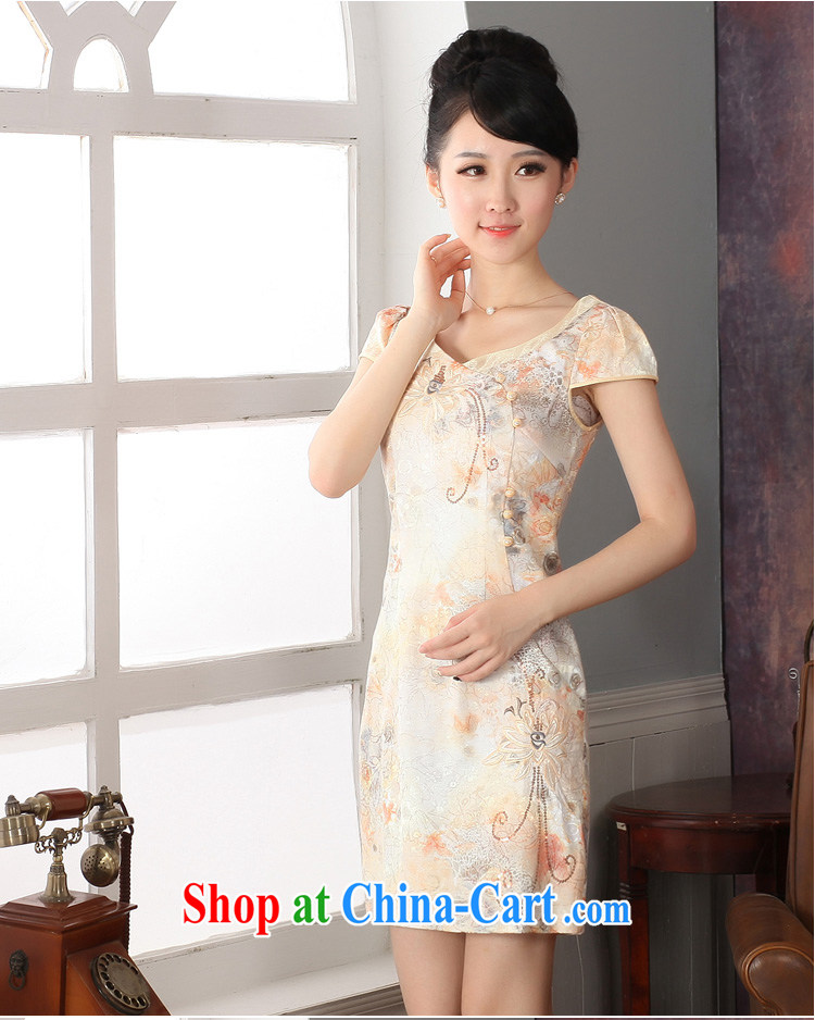 Autumn 2014 the new, improved cheongsam stylish short-sleeve everyday cotton skirt and package mail L pictures, price, brand platters! Elections are good character, the national distribution, so why buy now enjoy more preferential! Health
