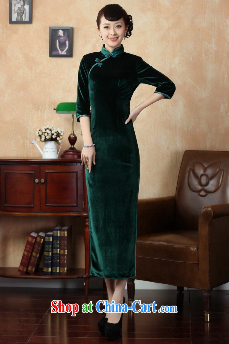 Jessup, new autumn and the solid color hand-tie the collar-stretch the wool long cheongsam T 0001 black L pictures, price, brand platters! Elections are good character, the national distribution, so why buy now enjoy more preferential! Health