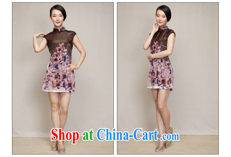 Winter dresses wood is really the 2015 spring new velvet poster cheongsam dress Silk Dresses 21,818 09 coffee-colored XXXL pictures, price, brand platters! Elections are good character, the national distribution, so why buy now enjoy more preferential! Health