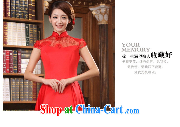 Early definition 2015 new improved stylish wedding dresses bridal dresses short before long stylish long cheongsam red XXL pictures, price, brand platters! Elections are good character, the national distribution, so why buy now enjoy more preferential! Health