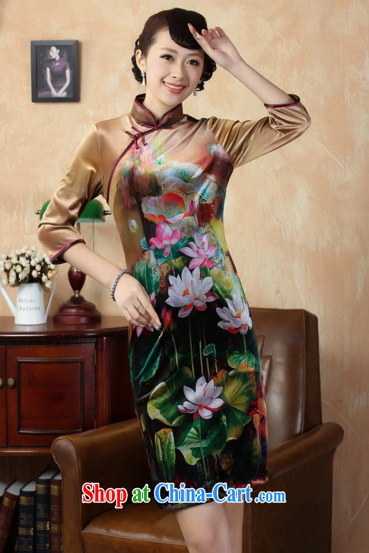 Jessup, new autumn and spring loaded gold velour hand-ties, for painting and elegant classic cheongsam Chinese dresses TD 0009 figure XXL pictures, price, brand platters! Elections are good character, the national distribution, so why buy now enjoy more preferential! Health