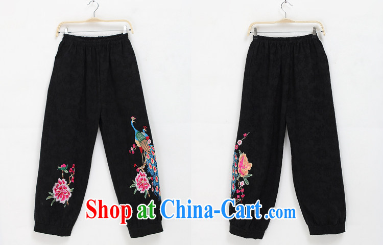 2014 fall and winter new Chinese Tang with improved Han-Chinese wind Peacock embroidery wide leg pants 8004 black are code pictures, price, brand platters! Elections are good character, the national distribution, so why buy now enjoy more preferential! Health