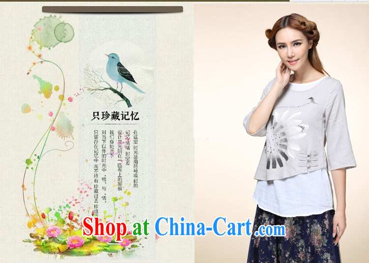 2014 fall and winter new women with hand-painted tray snap leave two retro Tang with improved Han-T-shirt 8010 orange L pictures, price, brand platters! Elections are good character, the national distribution, so why buy now enjoy more preferential! Health