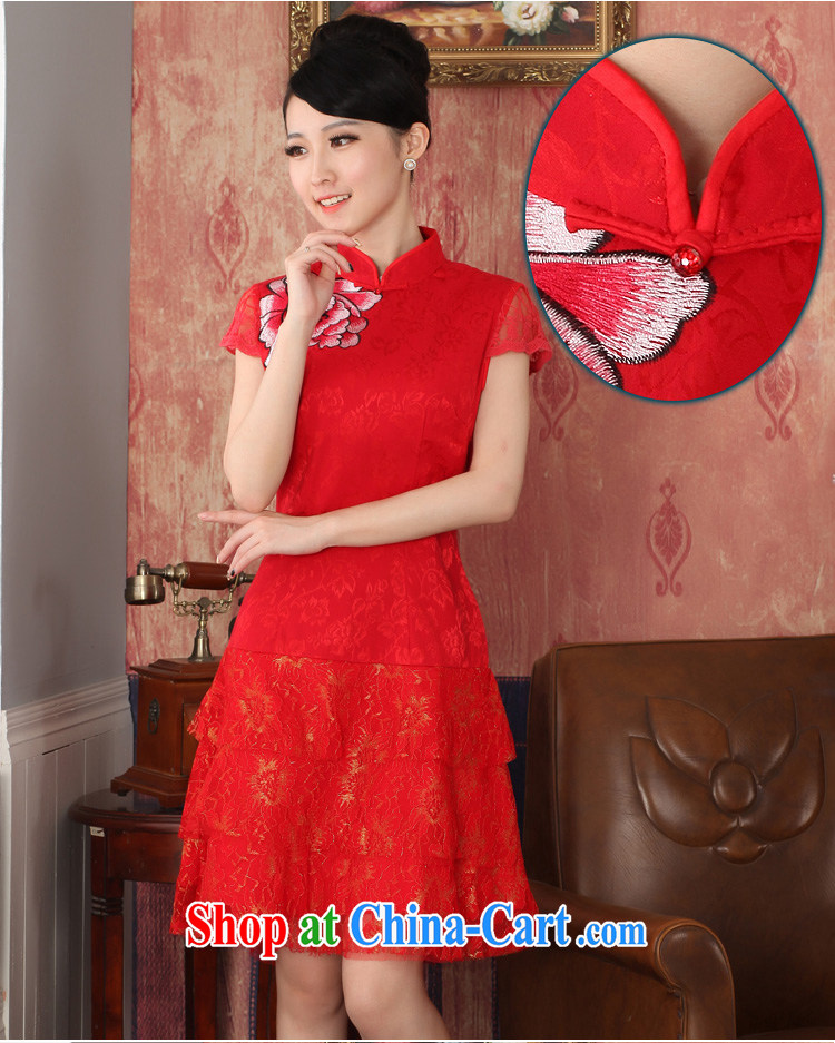 Autumn 2014 the new bride with wedding dresses red Chinese Dress toast clothing retro embroidery dresses 324,146 red XL pictures, price, brand platters! Elections are good character, the national distribution, so why buy now enjoy more preferential! Health