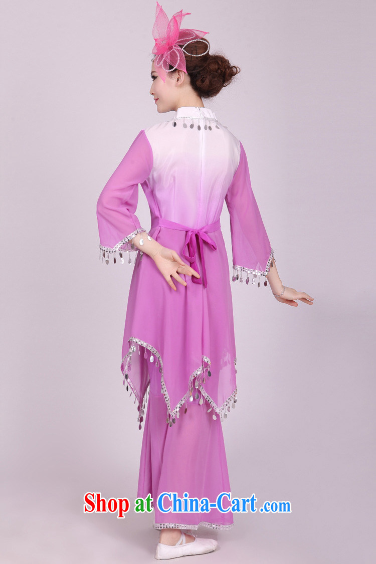 Dual 12 arts dream yangko dance serving Janggu skit National Service Fan Dance Square dance clothing classic female HXYM - 0005 violet figure M pictures, price, brand platters! Elections are good character, the national distribution, so why buy now enjoy more preferential! Health